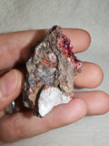 Erythrite Cobalt Bloom Crystal on Matrix Rough Mineral Specimen 32g