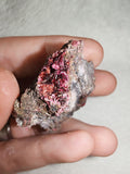Erythrite Cobalt Bloom Crystal on Matrix Rough Mineral Specimen 32g