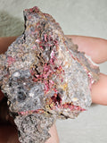 Erythrite Cobalt Bloom Crystal on Matrix Rough Mineral Specimen 32g
