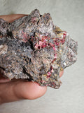 Erythrite Cobalt Bloom Crystal on Matrix Rough Mineral Specimen 32g