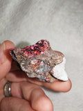 Erythrite Cobalt Bloom Crystal on Matrix Rough Mineral Specimen 32g