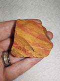 Natural Banded Jasper Rough Stone Red Yellow Ribbon Jasper Specimen 50g