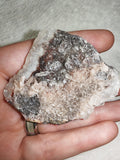 Apophyllite & Stilbite Crystal Cluster on Matrix Druzy Mineral Specimen 46g