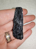 Raw Black Tourmaline Schorl Crystal Natural Striated Mineral Specimen 20g