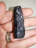 Raw Black Tourmaline Schorl Crystal Natural Striated Mineral Specimen 20g