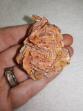 Iron-Stained Baryte Barite Bladed Rosette Crystal Cluster Mineral Specimen 82g