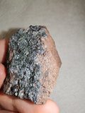 Specular Hematite Specularite Metallic Crystal on Matrix Mineral Specimen 37g