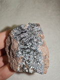 Specular Hematite Specularite Metallic Crystal on Matrix Mineral Specimen 37g