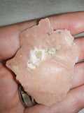 Natural Pink Chalcedony Rough Mineral Specimen Peach Crystal 14g