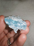 Natural Blue Celestite Celestine Crystal Mineral Specimen on Matrix 28g