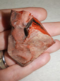 Raw Mahogany Obsidian Specimen | Natural Red Brown Volcanic Glass | 36g