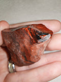 Raw Mahogany Obsidian Specimen | Natural Red Brown Volcanic Glass | 36g
