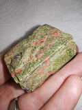 Natural Unakite Rough Mineral Specimen | Epidote Feldspar & Quartz 62g