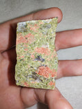 Natural Unakite Rough Mineral Specimen | Epidote Feldspar & Quartz 62g