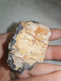 Mixed Sulphide Mineral Specimen with Calcite/Feldspar Matrix – 78g