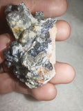Mixed Sulphide Mineral Specimen with Calcite/Feldspar Matrix – 78g