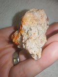 Natural Orange Stilbite Crystal Cluster Iron Oxide Mineral Specimen 75g