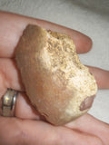 Natural Banded Chert Flint Specimen Iron Oxide Patterning Raw Stone 24g