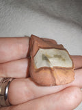 Natural Banded Chert Flint Specimen Iron Oxide Patterning Raw Stone 24g