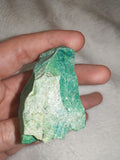 Natural Fuchsite with Quartz Rough Mineral Specimen Green Chrome Mica 71g