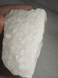 Natural White & Honey Calcite Banded Rough Mineral Specimen 99g
