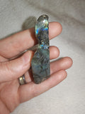 Natural Rough Labradorite Mineral Specimen Blue Green Flash 27g