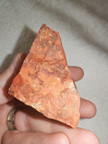 Natural Red Jasper with Quartz Veins Rough Mineral Specimen 86g