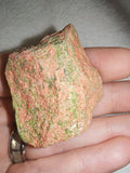 Natural Rough Unakite Pink Feldspar Green Epidote Mineral Specimen 45g