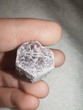 Raw Ruby Corundum Crystal Natural Hexagonal Mineral Specimen in Matrix 18g