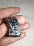 Black Tourmaline Schorl in Matrix Raw Natural Mineral Crystal Specimen 25g