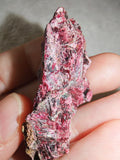 Erythrite Cobalt Bloom Raw Pink Red Crystal Mineral Specimen 12g