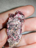Erythrite Cobalt Bloom Raw Pink Red Crystal Mineral Specimen 12g
