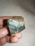 Green Opal Chrysoprase Chalcedony Rough Mineral in Matrix 43g