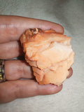 Peach Barite Baryte Bladed Crystal Cluster Natural Mineral Specimen 35g