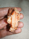 Peach Barite Baryte Bladed Crystal Cluster Natural Mineral Specimen 35g