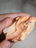 Peach Barite Baryte Bladed Crystal Cluster Natural Mineral Specimen 35g