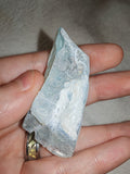 Raw Blue Calcite Crystal Specimen Natural Pale Blue Mineral 33g