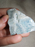 Raw Blue Calcite Crystal Specimen Natural Pale Blue Mineral 33g