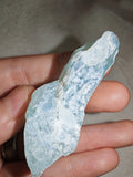 Raw Blue Calcite Crystal Specimen Natural Pale Blue Mineral 33g