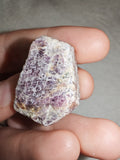Natural Raw Rhodonite Mineral Specimen Pink Purple Manganese Stone 22g