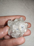 Apophyllite Crystal Cluster with Chalcedony Green Inclusions Natural Mineral 39g