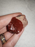 Raw Red Jasper Natural Mineral Specimen Deep Red Chalcedony 29g