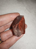 Raw Red Jasper Natural Mineral Specimen Deep Red Chalcedony 29g