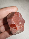 Raw Red Jasper Natural Mineral Specimen Deep Red Chalcedony 29g