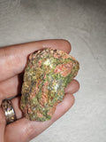 Raw Unakite Natural Pink Feldspar Green Epidote Mineral Specimen 56g