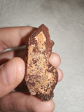 Natural Red Hematoid Quartz Crystal Cluster Iron Stained Mineral Specimen 21g