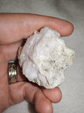 Natural Pale Pink Calcite on Matrix Raw Mineral Specimen 69g