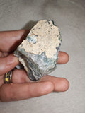 Natural Green & Purple Fluorite on Matrix Raw Mineral Specimen 79g