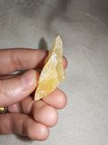 Natural Honey Calcite Raw Yellow Crystal Mineral Specimen 12g