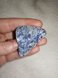 Natural Raw Sodalite with Calcite Blue Mineral Specimen 26g